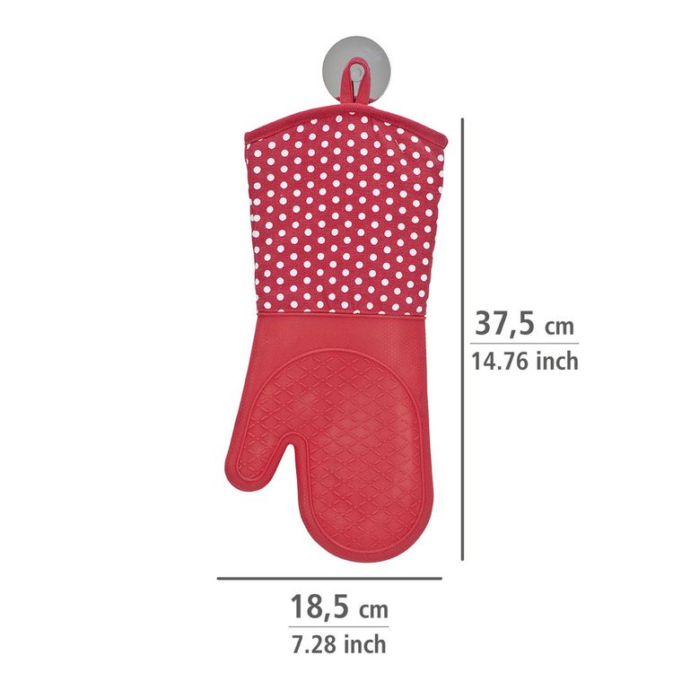 Produktbild: Topfhandschuhe Silikon Rot, 1 Paar