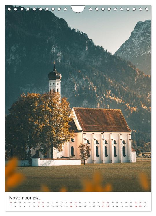 Produktbild: Herbstliches Allg&auml;u (Wandkalender 2026 DIN A4 hoch), CALVENDO Monatskalender