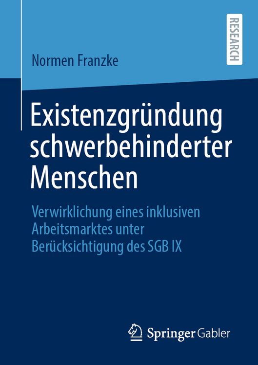 Produktbild: Existenzgr&uuml;ndung schwerbehinderter Menschen