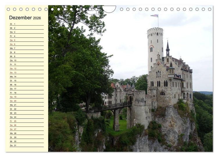 Produktbild: Sehenswertes in Baden-W&uuml;rttemberg erleben (Wandkalender 2026 DIN A4 quer), CALVENDO Monatskalender
