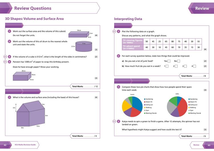Produktbild: KS3 Maths Higher Level All-in-One Complete Revision and Practice