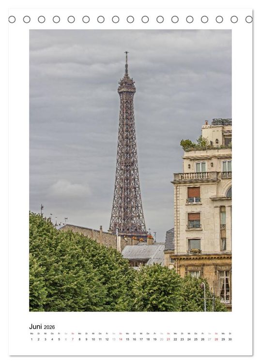 Produktbild: Paris (Tischkalender 2026 DIN A5 hoch), CALVENDO Monatskalender