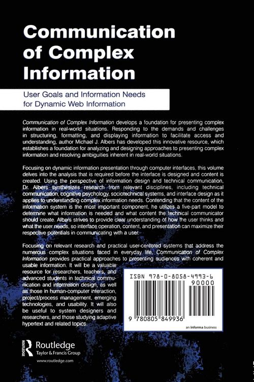 Produktbild: Communication of Complex Information