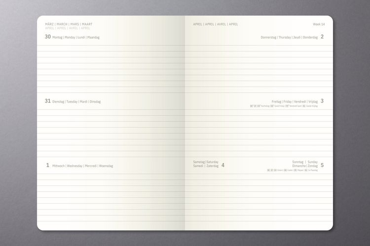 Produktbild: SIGEL C2722 Wochenkalender Conceptum 2027, ca. A5, schwarz