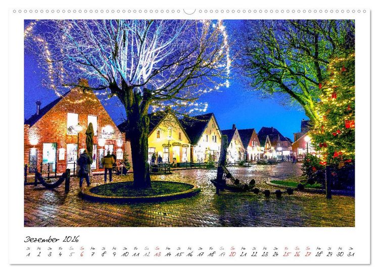Produktbild: Fischerdorf Greetsiel (hochwertiger Premium Wandkalender 2026 DIN A2 quer), Kunstdruck in Hochglanz