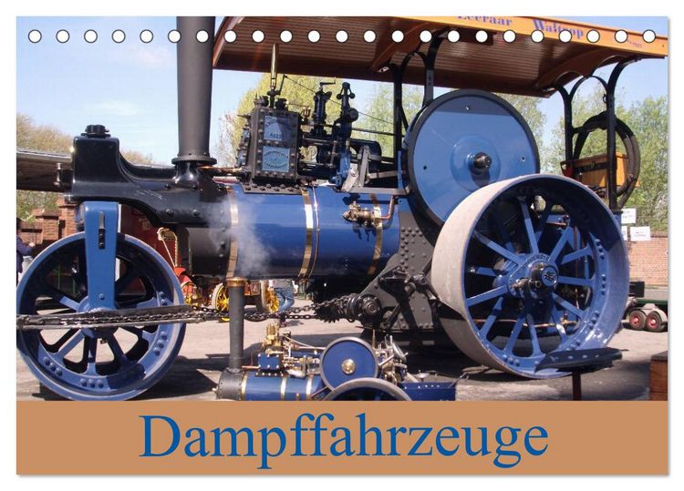 Produktbild: Dampffahrzeuge (Tischkalender 2026 DIN A5 quer), CALVENDO Monatskalender