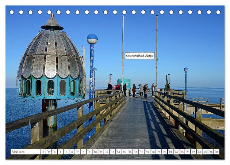 Produktbild: Faszination Fischland-Dar&szlig;-Zingst (Tischkalender 2026 DIN A5 quer), CALVENDO Monatskalender