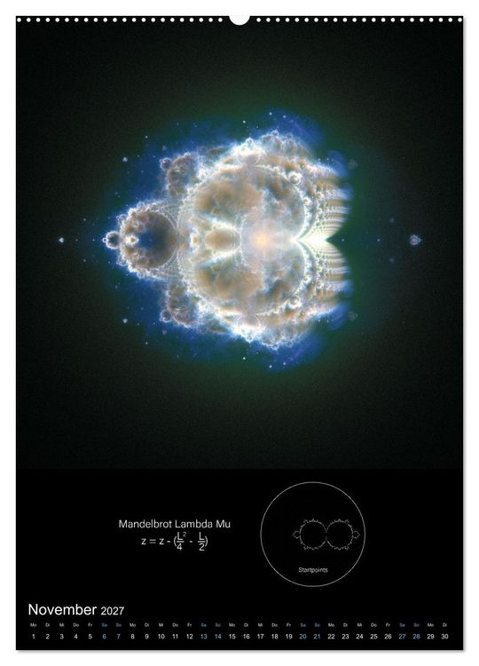 Produktbild: Buddhabrot fractal art (Wandkalender 2027 DIN A2 hoch), CALVENDO Monatskalender