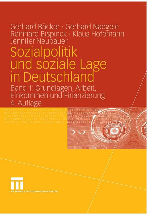 Produktbild: Sozialpolitik und soziale Lage in Deutschland