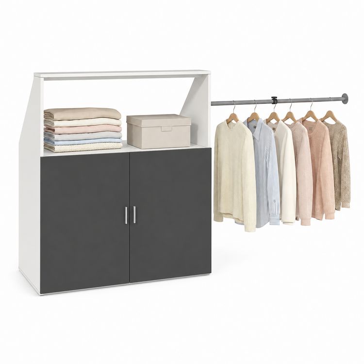Produktbild: Dachschr&auml;gen Kleiderschrank mit Stange Dacho M
