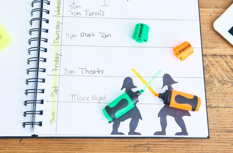 Produktbild: edding Textmarker mini highlighter, 1-3mm, 4er Set