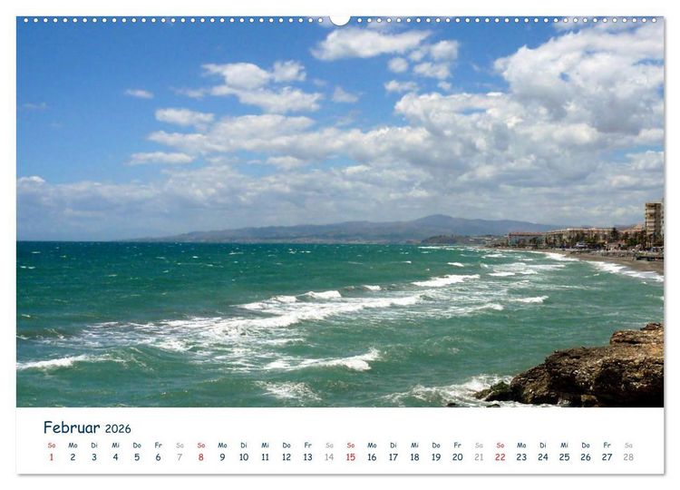Produktbild: COSTA DEL SOL - Wellenspiel (Wandkalender 2026 DIN A2 quer), CALVENDO Monatskalender