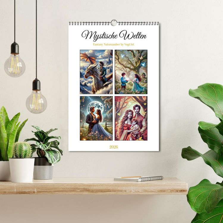 Produktbild: Mystische Welten, Fantasy Naturzauber (Wandkalender 2026 DIN A3 hoch), CALVENDO Monatskalender