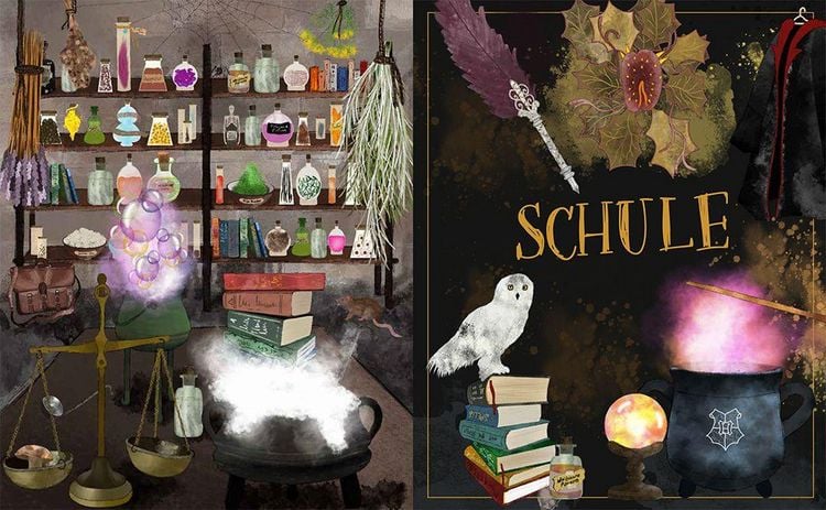 Produktbild: Mein inoffizielles Harry-Potter-Zauberbuch f&uuml;r magische Schulpausen. Zauberhafte Besch&auml;ftigungen, R&auml;tsel, Challenges und mehr.