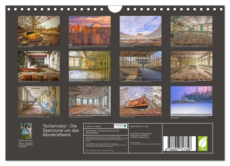 Produktbild: Tschernobyl - Die Sperrzone um das Atomkraftwerk (Wandkalender 2026 DIN A4 quer), CALVENDO Monatskalender
