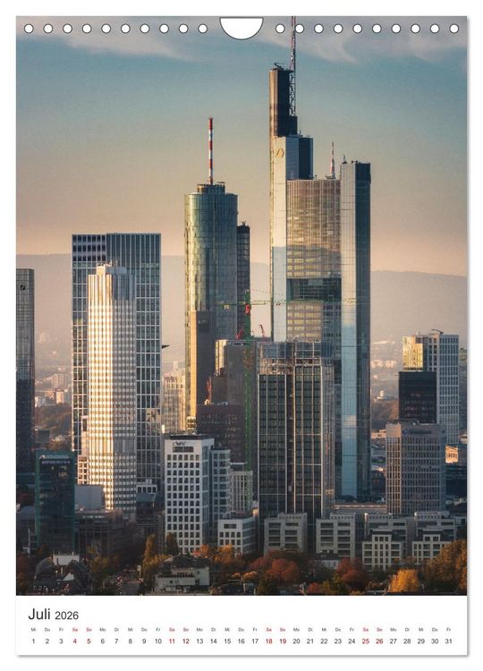 Produktbild: Frankfurt am Main, eine Stadt voller Magie (Wandkalender 2026 DIN A4 hoch), CALVENDO Monatskalender