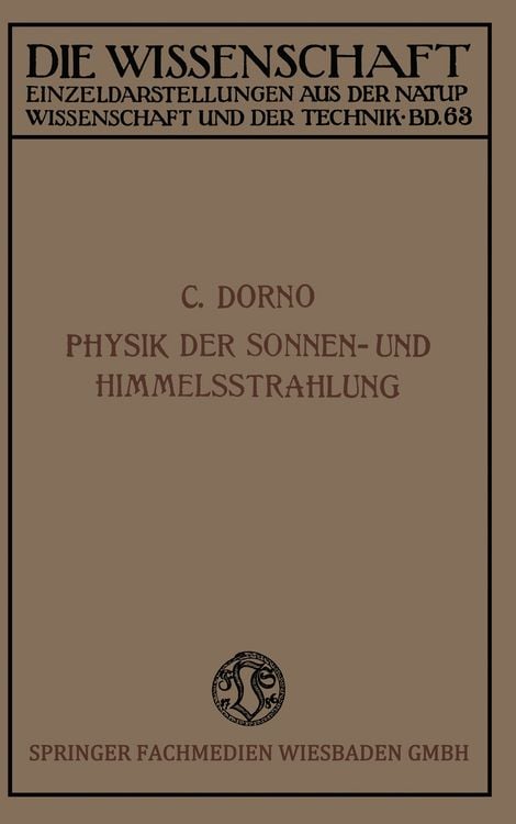 Produktbild: Physik der Sonnen- und Himmelsstrahlung