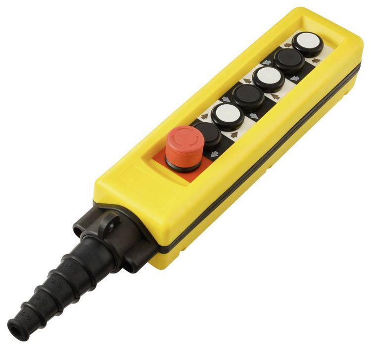 Produktbild: TRU COMPONENTS TC-13599180 TC-A6713 H&auml;ngetaster mit NOT-Aus-Schalter 1St.