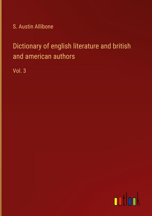 Produktbild: Dictionary of english literature and british and american authors