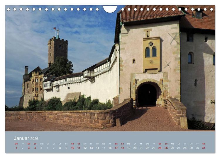 Produktbild: Die Wartburg - Weltkulturerbe im Herzen Deutschlands (Wandkalender 2026 DIN A4 quer), CALVENDO Monatskalender