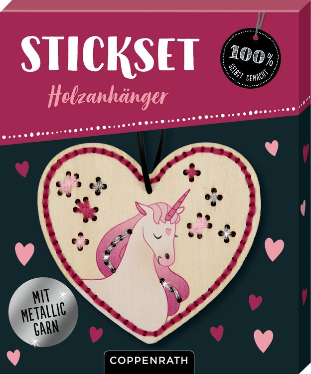 Produktbild: Sticken auf Holzanh&auml;ngern