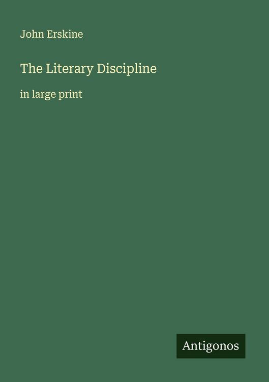 Produktbild: The Literary Discipline
