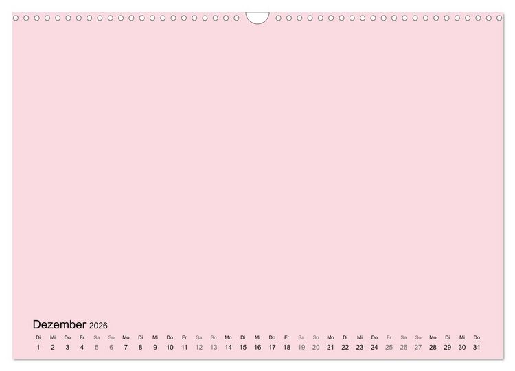 Produktbild: DIY Bastel-Kalender -Warme Pastell Farben- Zum Selbstgestalten (Wandkalender 2026 DIN A3 quer), CALVENDO Monatskalender