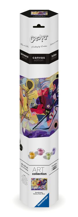 Produktbild: CreArt Canvas Leinwand - Leinwand Gelb, Rot, Blau (Kandinsky)