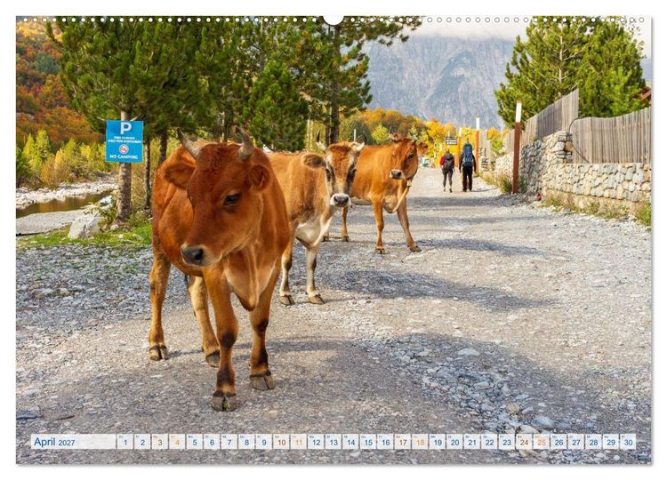 Produktbild: Abenteuer Theth - Unterwegs in den Albanischen Alpen (Wandkalender 2027 DIN A2 quer), CALVENDO Monatskalender