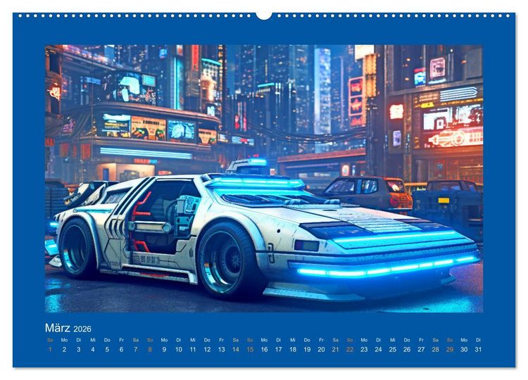 Produktbild: Zukunftsvisionen auf R&auml;dern - Dystopische Fahrzeuge (hochwertiger Premium Wandkalender 2026 DIN A2 quer), Kunstdruck in Hochglanz