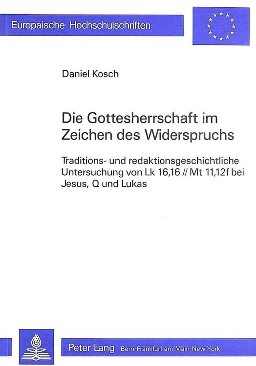 Produktbild: Die Gottesherrschaft im Zeichen des Widerspruchs