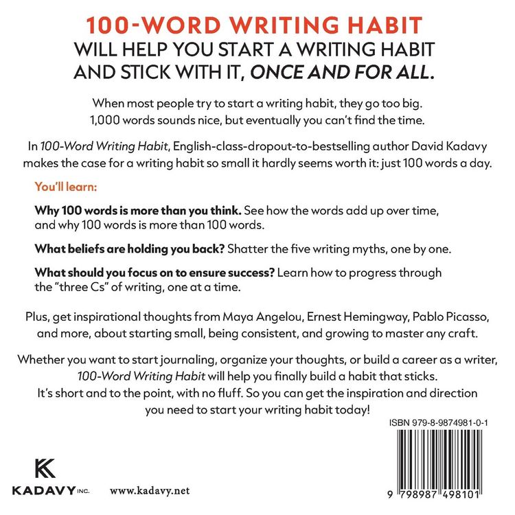 Produktbild: 100-Word Writing Habit