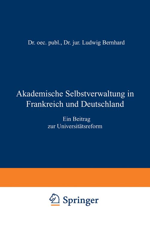 Produktbild: Akademische Selbstverwaltung in Frankreich und Deutschland