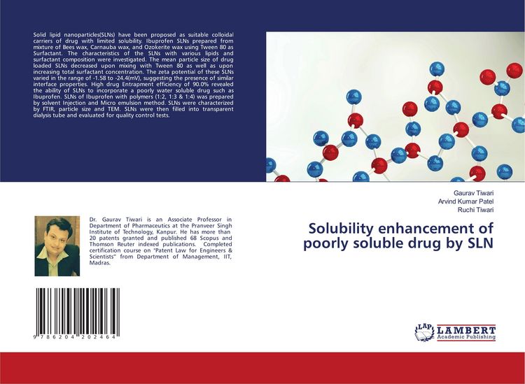 Produktbild: Solubility enhancement of poorly soluble drug by SLN