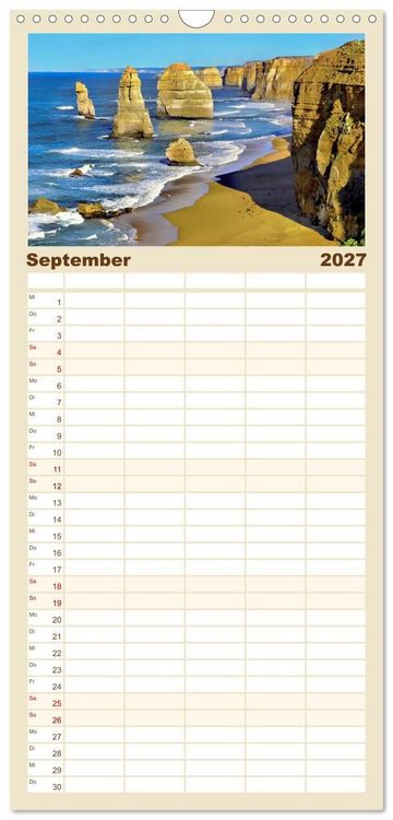 Produktbild: Familienplaner 2027 - Nationalparks der Welt mit 5 Spalten (Wandkalender, 21 x 45 cm) CALVENDO