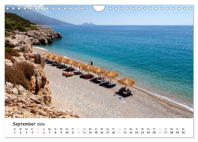 Produktbild: Samos - Griechenlands gr&uuml;ne Insel (Wandkalender 2026 DIN A4 quer), CALVENDO Monatskalender