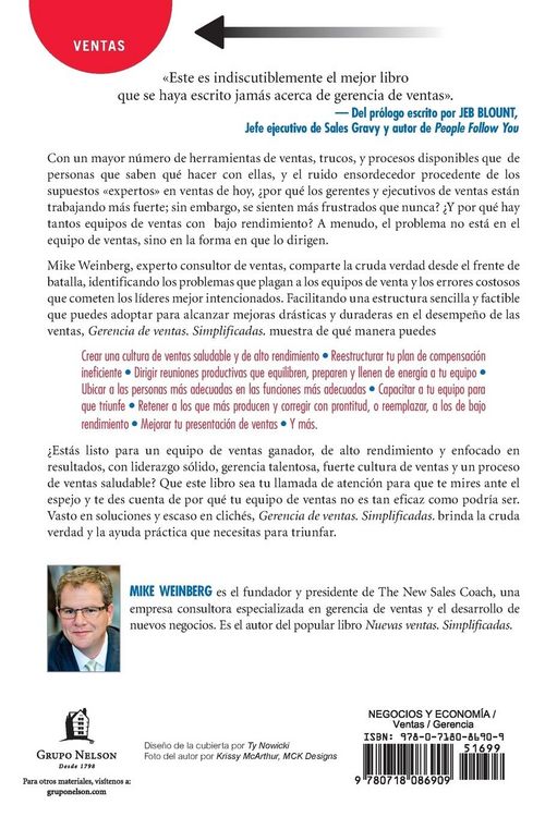 Produktbild: The Gerencia de ventas. Simplificada.