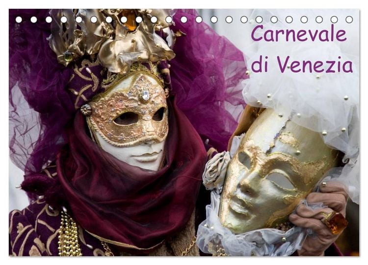 Produktbild: Carnevale di Venezia 2026 (Tischkalender 2026 DIN A5 quer), CALVENDO Monatskalender
