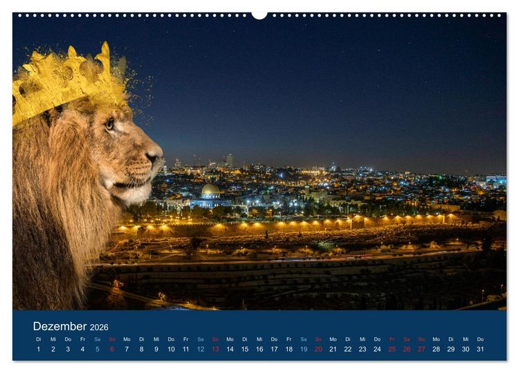Produktbild: Geliebtes Jerusalem (Wandkalender 2026 DIN A2 quer), CALVENDO Monatskalender