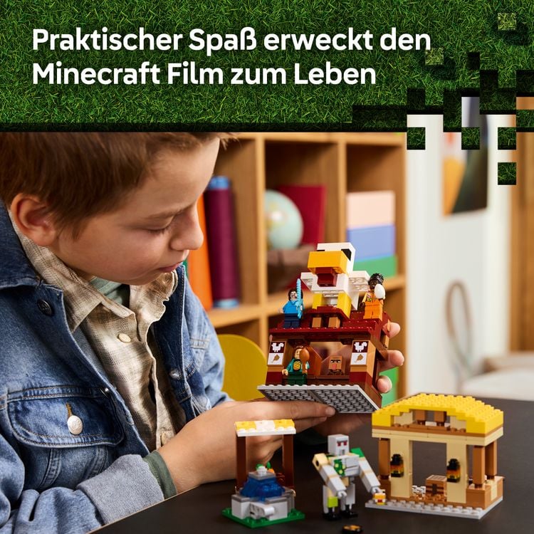 Produktbild: LEGO Minecraft 21273 Angriff des Ghast-Ballons, Kinder Geschenk, DIY Set