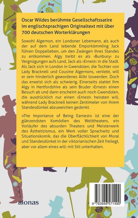 Produktbild: The Importance of Being Earnest: Fremdsprachentext Englisch mit deutschen Worterkl&auml;rungen