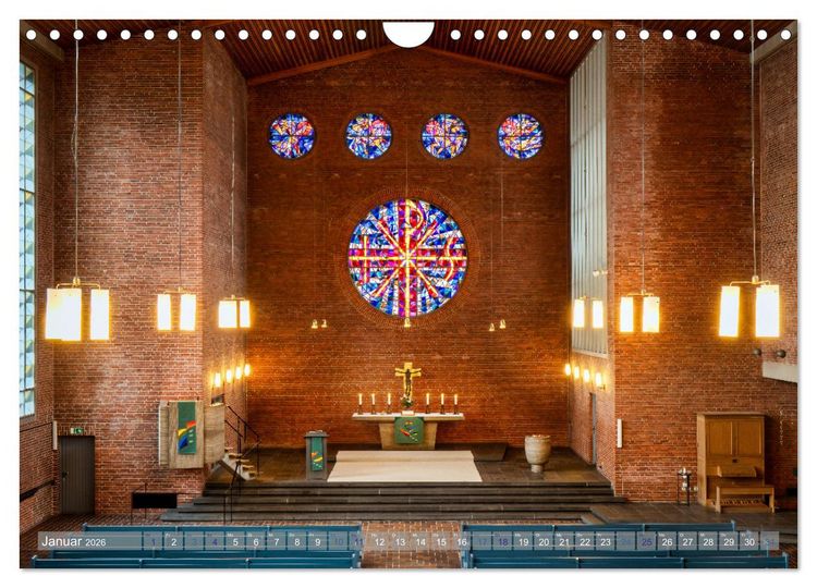 Produktbild: Bremer Kirchen von Innen (Wandkalender 2026 DIN A4 quer), CALVENDO Monatskalender
