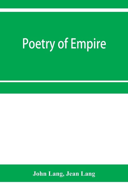 Produktbild: Poetry of empire; nineteen centuries of British history