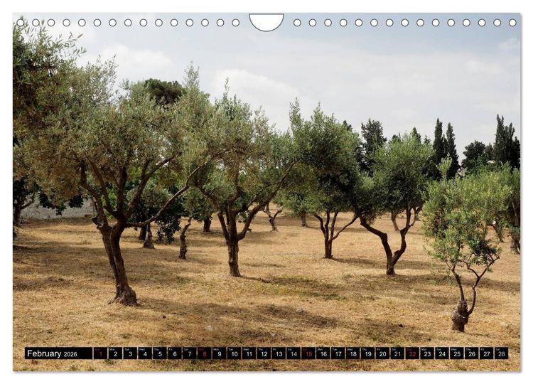 Produktbild: Jerusalem. The Holy City of three religions (Wall Calendar 2026 DIN A4 landscape), CALVENDO 12 Month Wall Calendar