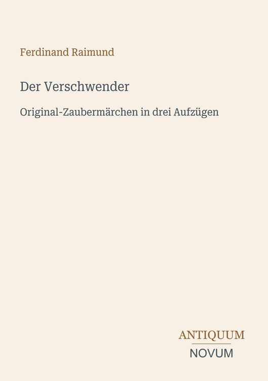 Produktbild: Der Verschwender