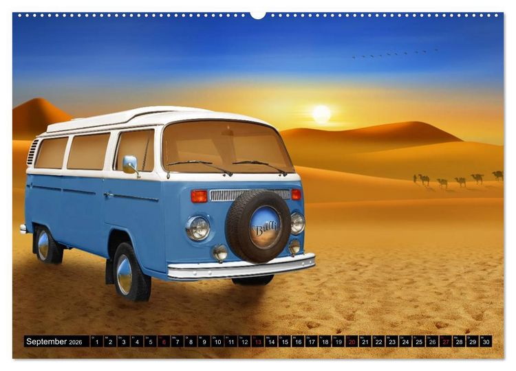 Produktbild: Oldtimer Romantik (Wandkalender 2026 DIN A2 quer), CALVENDO Monatskalender