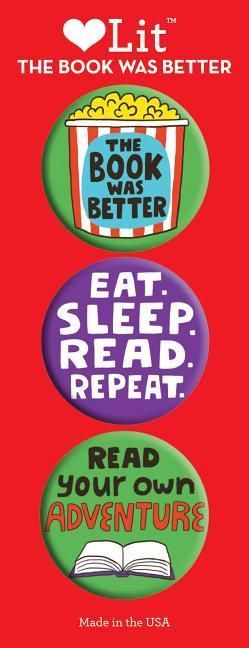 Produktbild: Gibbs-Smith, G: The Book was Better 3 Badge Set