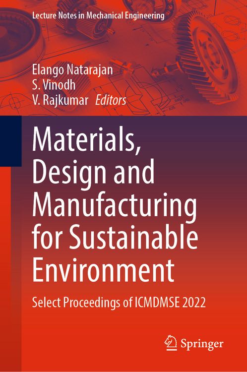 Produktbild: Materials, Design and Manufacturing for Sustainable Environment
