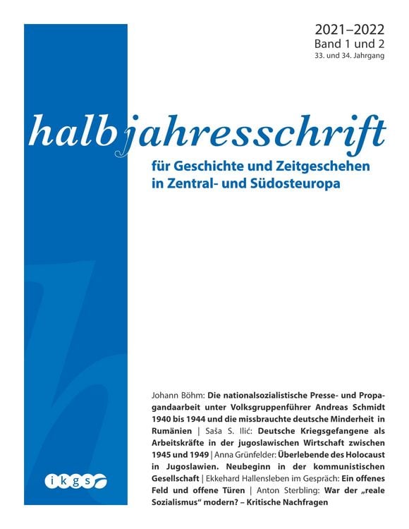 Produktbild: Halbjahresschrift 2021-2022