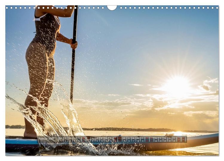 Produktbild: Im Fluss der Zeit &ndash; SUP-Momente zum Durchatmen (Wandkalender 2027 DIN A3 quer), CALVENDO Monatskalender